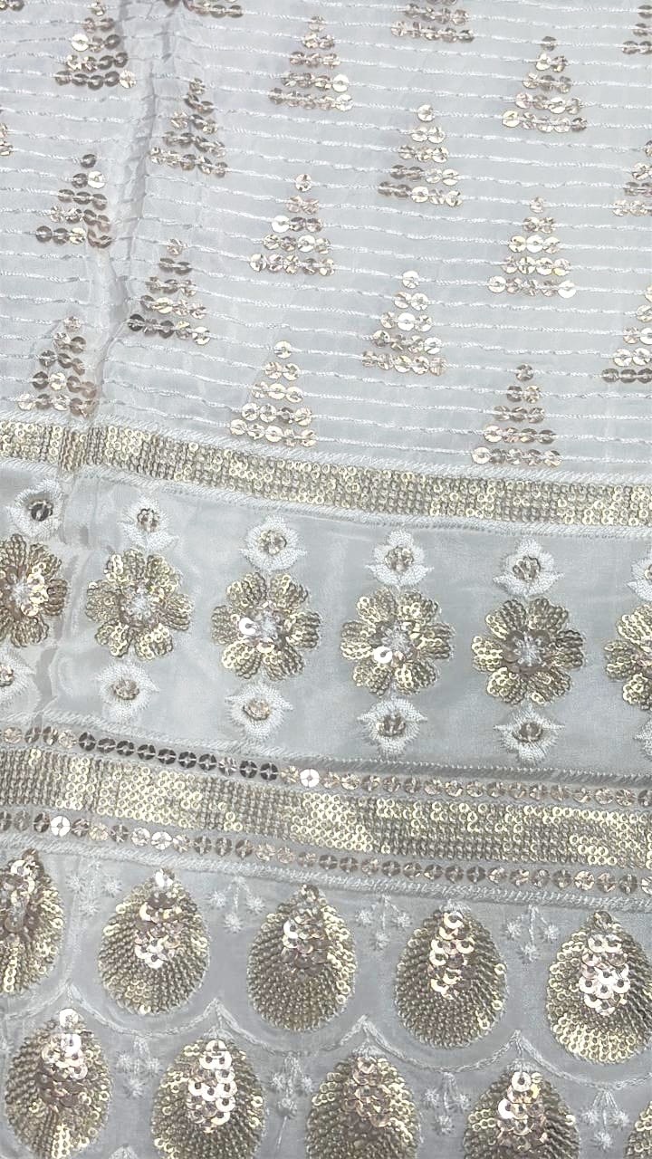Fabric:-Pure Georgette Kali Design With Bottom and dupatta - Image 6