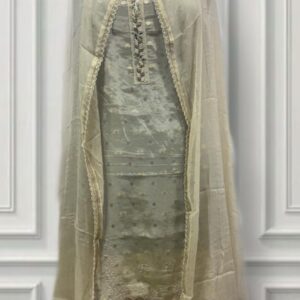 Crepe Silk semi party wear designer suit