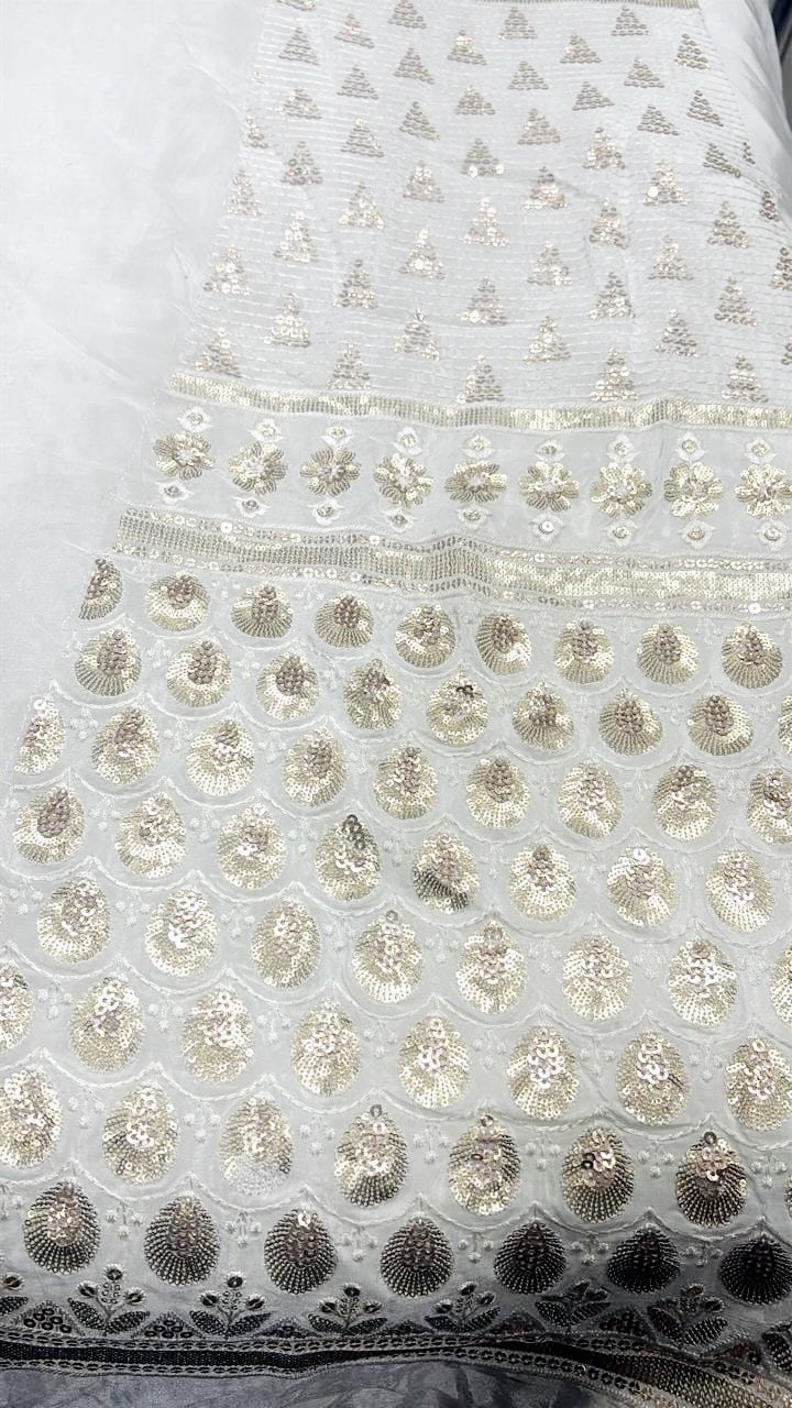 Fabric:-Pure Georgette Kali Design With Bottom and dupatta - Image 4