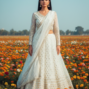 Fabric:-Pure Georgette Kali Design With Bottom and dupatta