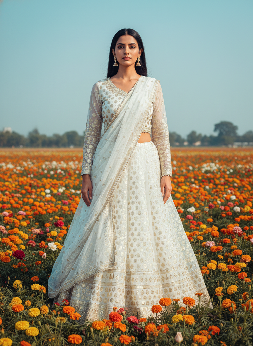 Fabric:-Pure Georgette Kali Design With Bottom and dupatta