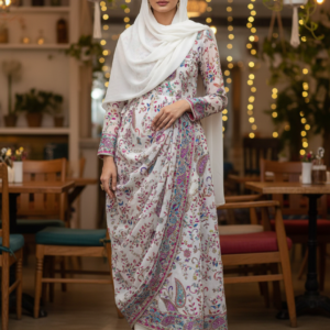 Fabric:- Crepe Silk Imported Fabric off-White