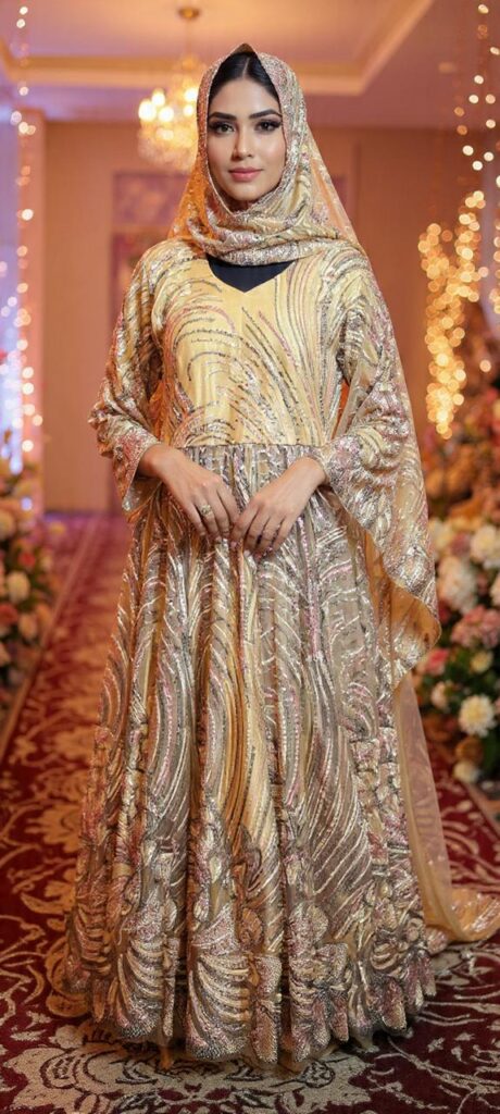Designer Gown made from imported fabric By Farhana Boutique, for Order Whatsapp me