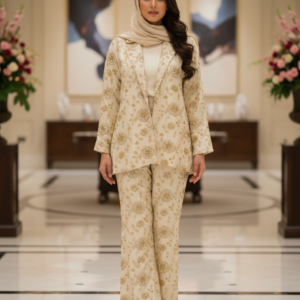 Two-piece co-ord set featuring a long-sleeved jacket