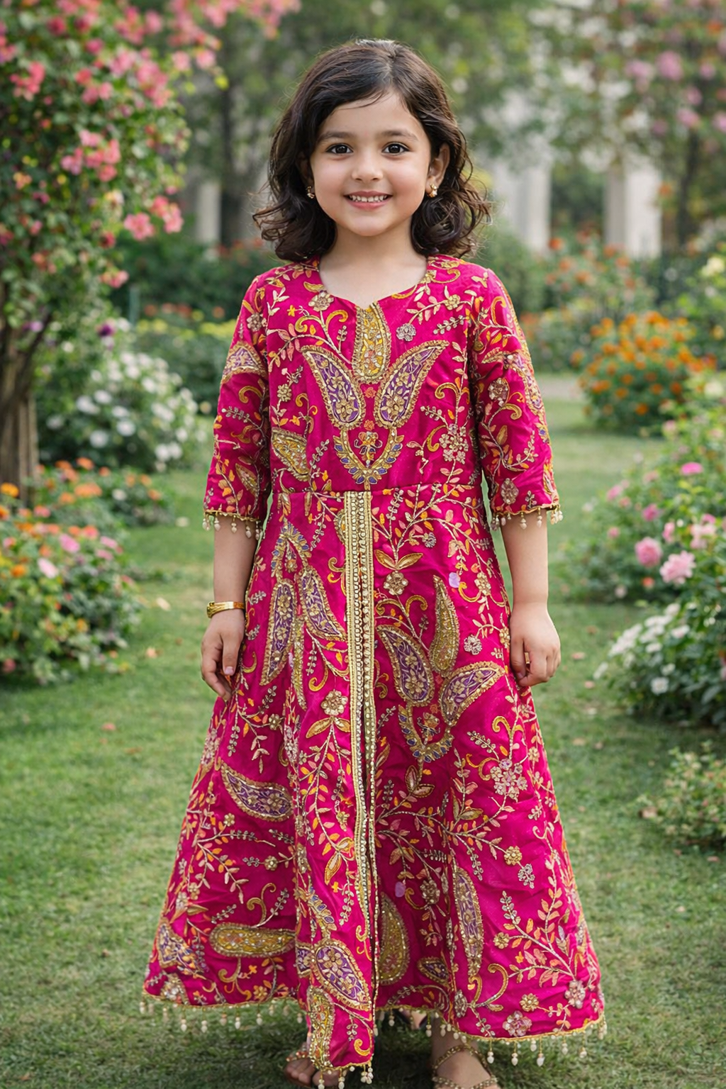 Kids designer dress - Image 2