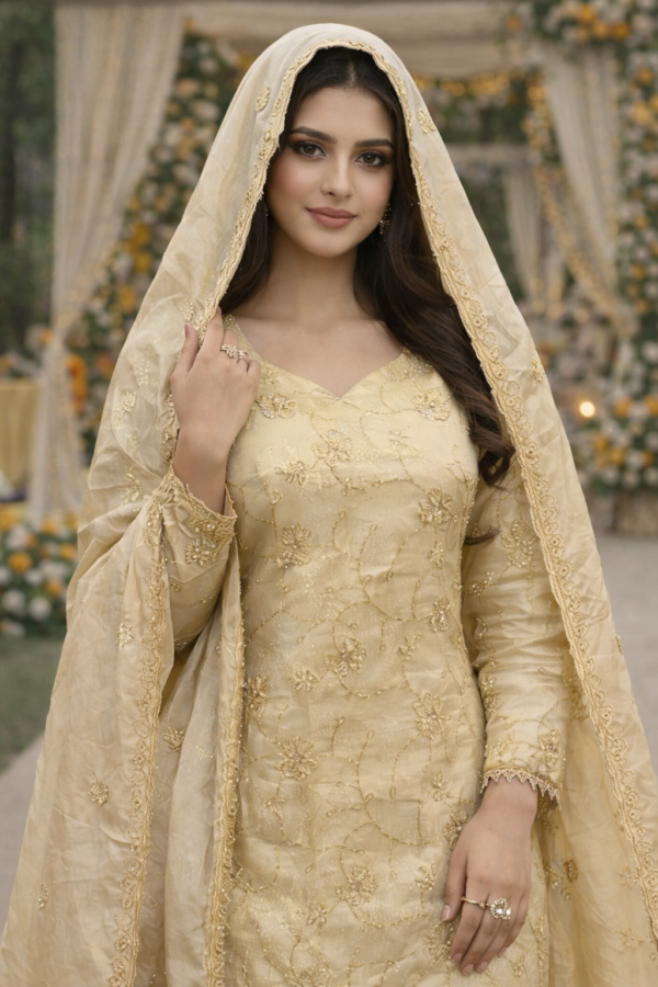 Kurti set with Farshi Salwar - Image 3