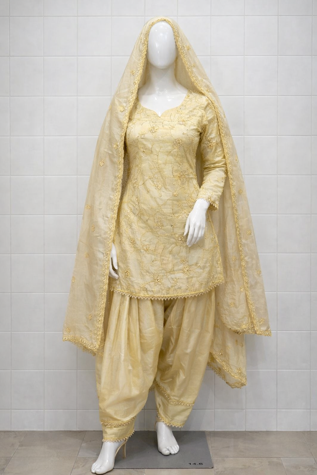 Kurti set with Farshi Salwar - Image 5