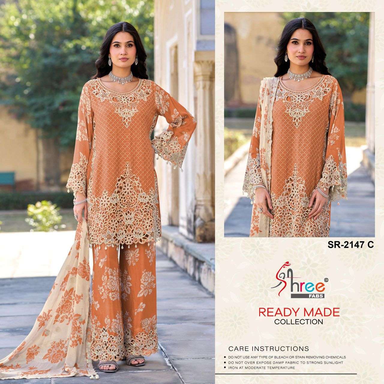 Traditional Festive Wear Salwar Suit ReadyMade - Image 5