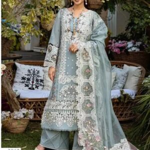 Ombre Premium Cotton Lawn Salwar Suit, Pakistani Replica