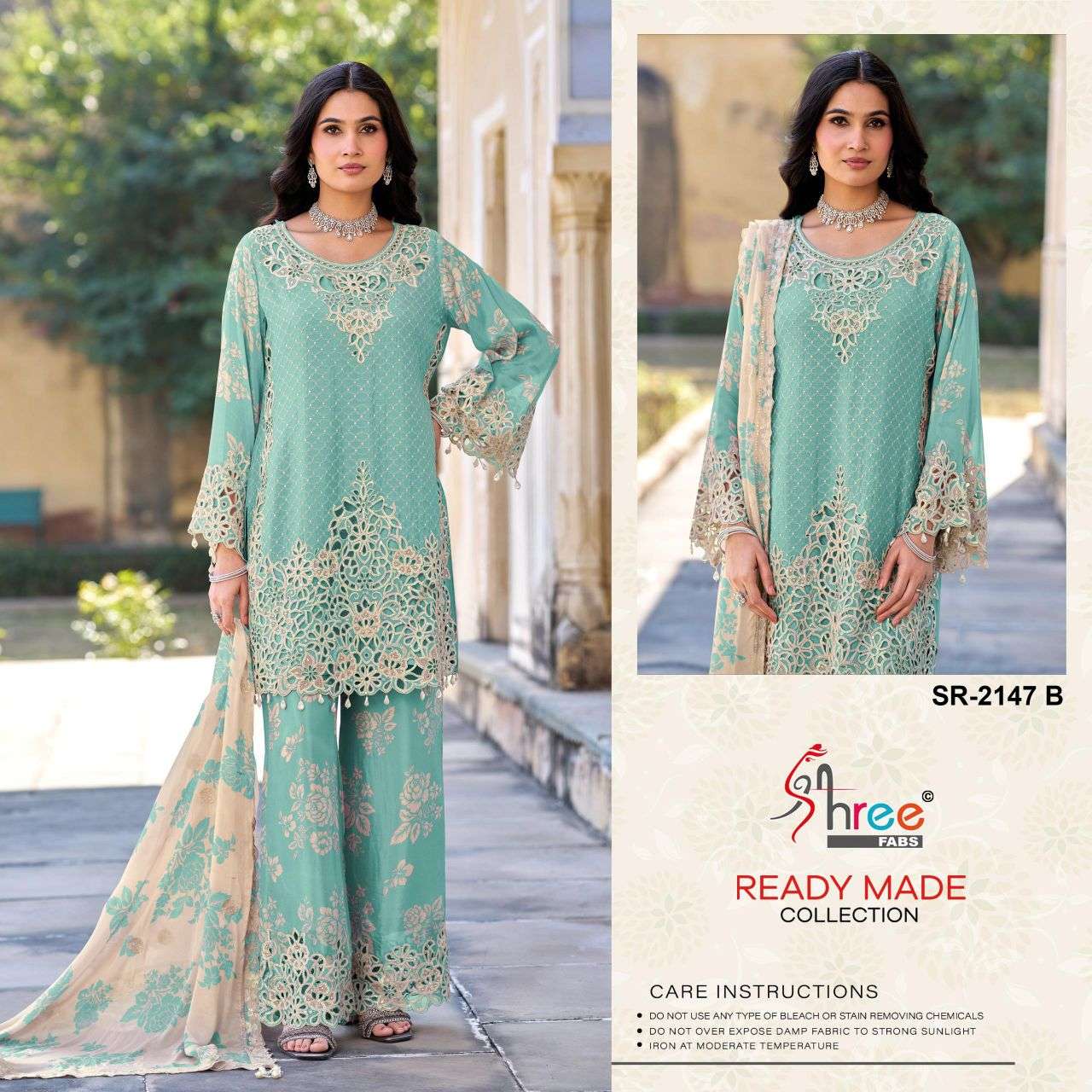 Traditional Festive Wear Salwar Suit ReadyMade - Image 3