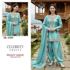 SATIN SILK PAKISTANI HIT DESIGN 3 PCS SUITS Readymade