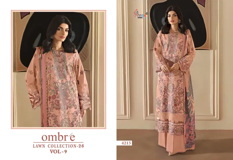 Ombre Lawn Collection Vol 9 Cotton Dupatta Pakistani Replica - Image 5