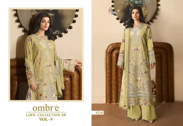 Ombre Lawn Collection Vol 9 Cotton Dupatta Pakistani Replica - Image 4