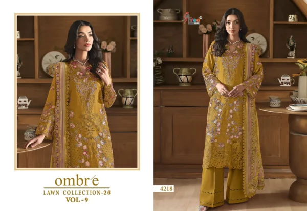 Ombre Lawn Collection Vol 9 Cotton Dupatta Pakistani Replica